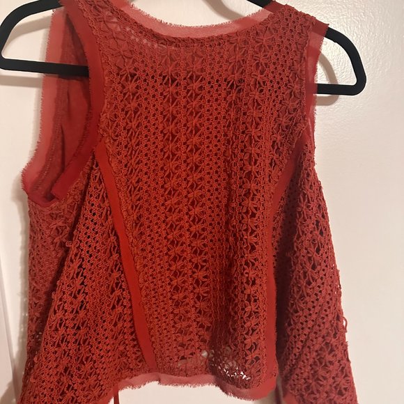 Crochet open back Top or reversible Vest Summer Festival Boho - Picture 4 of 10